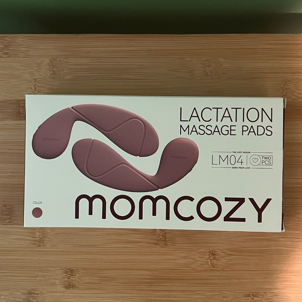 Momcozy Hands-Free Lactation Massage Pads 2 Pack LMO4Maximum Heat & Vibration